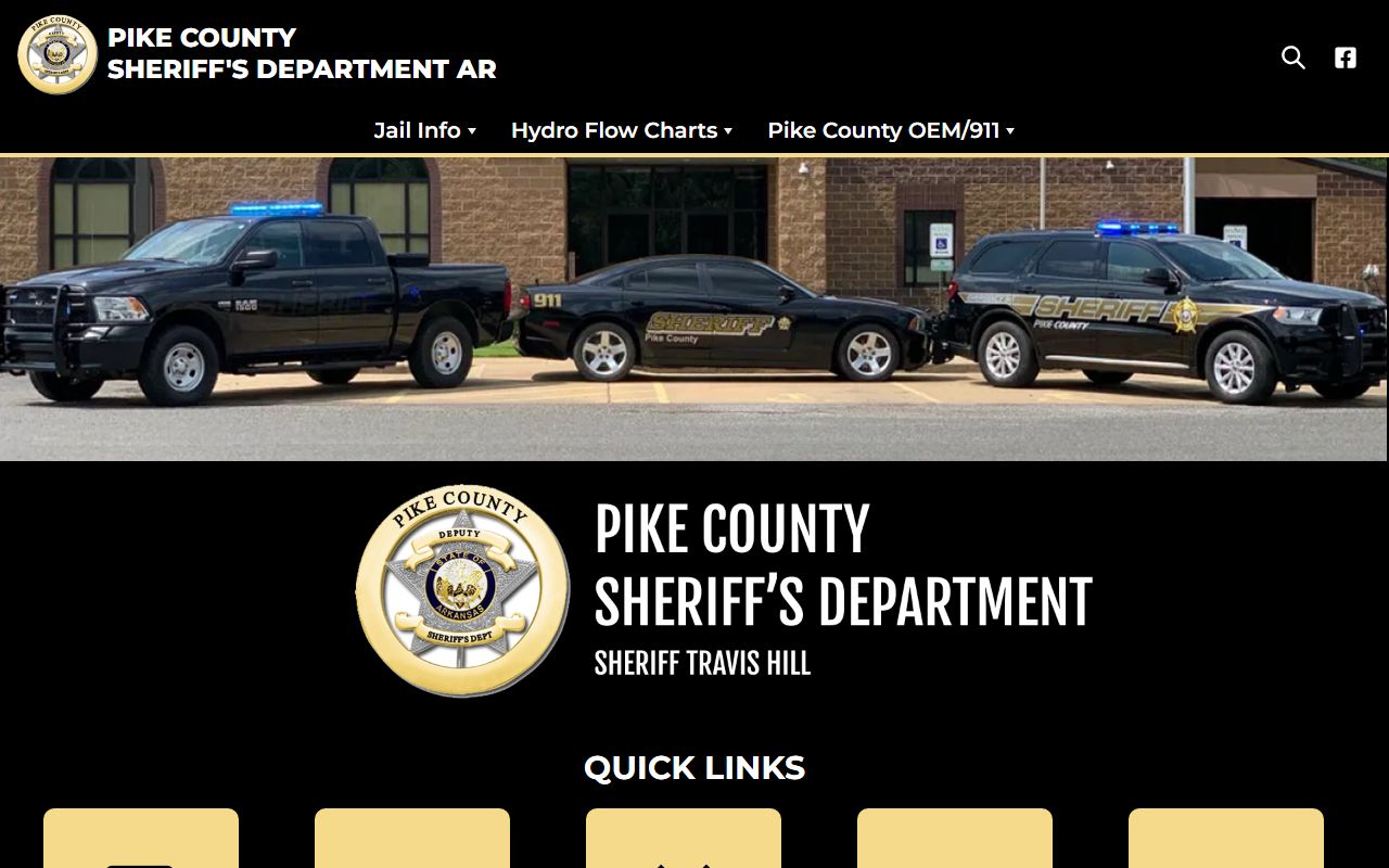 Pike County Sheriff's Office inmate population home page