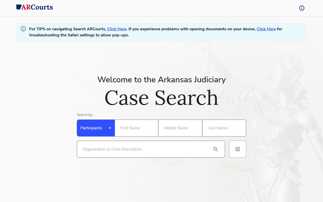 Pike County court records after arrest Search ARCourts public case search